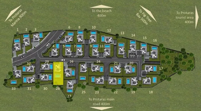 Bien immobilier 60399 Protaras, Famagouste / bea003n4/28 23
