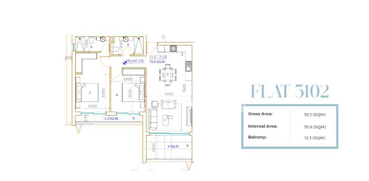 Thumbnail 9 Proprietà 7080 Pyla, Larnaca / 47405