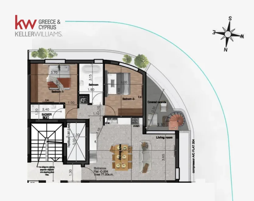 Immobile 62868 Livadia, Larnaca / Βlock C - flat 204